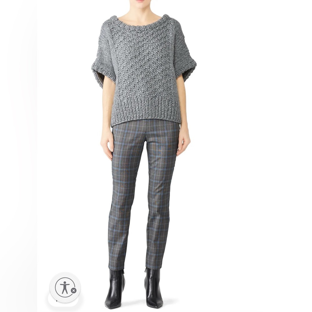 Rag & Bone Simone Plaid High Waist Cotton with Stretch Pant